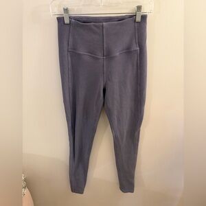 Zella Lavender Ribbed Leggings